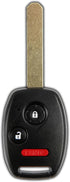 KeylessOption Keyless Entry Remote Control Uncut Car Ignition Key Fob Replacement for N5F-S0084A...