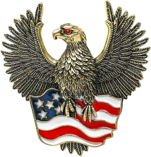 Eseres Brooches for Women American Flag Pin 4th of July Accessories USA Independence Day Eagle Brooches and Pins for Women Stars and Stripes Flag ...