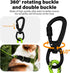 4/5/6 FT Chew Proof Dog Leashes with Comfortable Handle, Steel Cable Lead for Control Large or Medium Dogs Walk and Train, Heavy Duty with Rotate ...