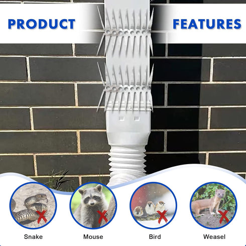 Bird Spikes Stainless Steel Fence Spikes for Pigeons Raccoon Snakes Deterrent Spikes Defender for Outside (20in?Small?) (20inch)...