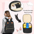 Teamoy Breastmilk Cooler Bag with Ice Pack, Baby Bottles Bag for up to 4 Large 5 Ounce Bottles Without Nipple, Perfect for Working Mom Mother, Bla...
