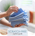 Hearth & Harbor Microfiber Cleaning Cloth, Microfiber Towels for Cars 12 Pack Washcloths, Blue Cleaning Rags, Reusable Microfiber Towel, Microfibe...