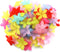 Tegg Matte Lily Flower Bead 100PCS Mixed Color Frost Acrylic Lily Flower Beads with Center Hole for Jewelry Making DIY Craft...