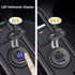 USB C Car Charger Socket, Qidoe 12V/24V Dual USB Outlet PD3.0 & QC3.0 Car USB Port with LED Voltmeter and ON/Off Switch DIY Car Socket for Car Boa...
