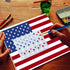 WISYOK 12 Pieces American Flag 50 Star Stencil Templates, 6 Sizes American Flag Templates, Ideal for DIY Crafts Design, Independence Day Project, ...