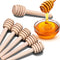 24 Pack Mini Wooden Honey Dipper Sticks, Honey Dippers 3 inch with Individually Wrapped Server for Honey Jar Dispense Drizzle Honey and Wedding Pa...