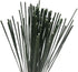 Cinvo Stem Wire - 100 Counts Floral Paper Wrapped Wire, 14 Inch, 22 Gauge, Dark Green...
