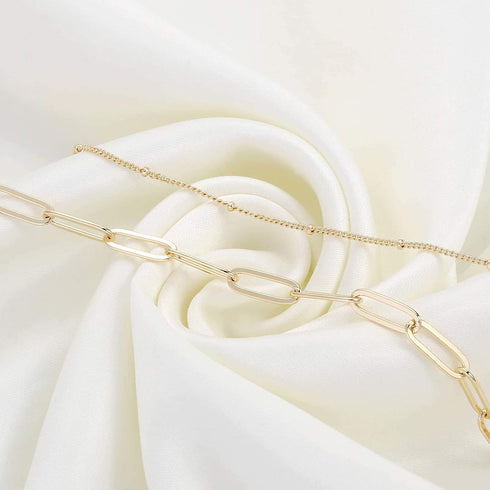 Dainty Gold Bracelets for Women, 14K Gold Plated Adjustable Layered Bracelet Cute Evil Eye Oval Chain Pearl Bar Turtle Gold Bracelets for Women Je...