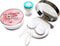 Contact Lens Travel Kit with Cleaner Washer, 5 in 1 Portable Contact Box with Mirror Tweezers Remover Tool Solution Bottle for Travel Daily Outdoo...