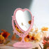 Pink Heart Vanity Mirror 360 Degree Swivel Makeup Mirror Aesthetic Mirror Double Sided Table Desk Countertop Mirror Stand Cosmetic Mirror Dresser ...