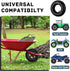 4.10/3.50-4" Inner Tube Tire with TR-87 Bent Valve Stem Replacement Lawn Mower Tire Tubes Wheelbarrow Tires for Tractor Garden Carts Hand Trucks M...