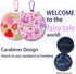 2 Packs of Earbuds Set with Case for Kids for School, Wired Headphones with Case and Small Size Ear Tips, Ear Buds with Cute Case, Earphones for P...