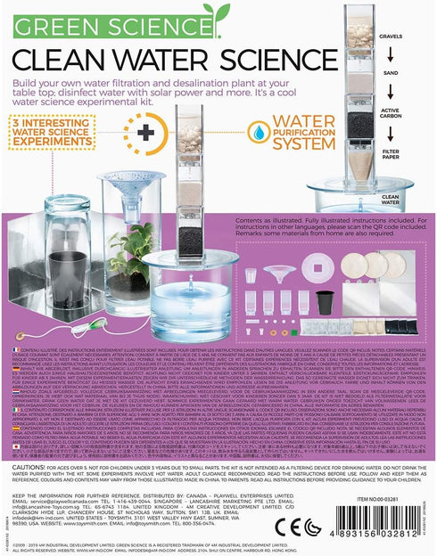 4M Clean Water Science - Climate Change, Global Warming, Lab - STEM Toys Educational Gift for Kids & Teens, Girls & Boys...