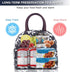 BALORAY Lunch Bag for Women Men Insulated Lunch Box for Adult Reusable Lunch Tote Bag for Work, Picnic or Travel (White Flower)...