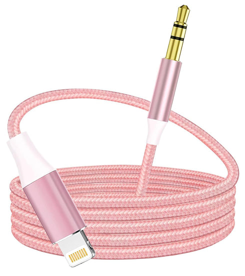 Aux Cord for iPhone, Lightning to 3.5 mm AUX Cable for Car Stereo, Speaker, Headphone, Auxiliary Audio Jack Cable Compatible with iPhone 14 13 12 ...