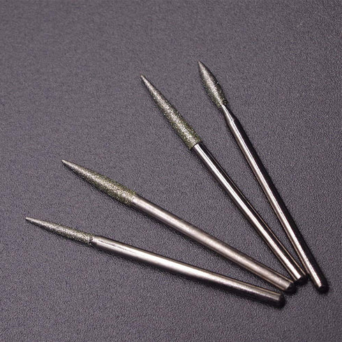 Wolfride 30Pcs Diamond Burr Set Diamond Drill Bit for Gemstone, Sea Shell, Glass, Ceramic, Metal...