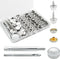 Hoeine Canvas Snap Kit, 40 Sets Marine Grade Boat Cover Snaps Heavy Duty Snap Fastener Kit Stainless Steel Snap Button Kit for Replacement Snaps f...