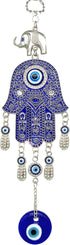 Betterdecor Blue Evil Eye Hamsa Hand Hanging Amulet | Protection and Good Luck Charm Decoration for Home Office Car -028...