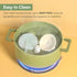 CHILDLIKE BEHAVIOR 3-in-1 Baby Sippy Bowl Set - Mess-Free Mealtime Magic - Includes Cereal Bowl, Lid, Ergonomic Spoon - Snack Bowl for Soup, Milk,...
