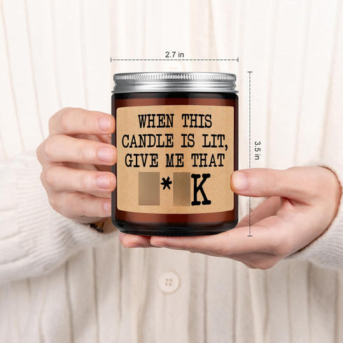 GSPY Scented Candle - Cute Gifts for Boyfriend - Bachelorette Gifts for Bride - Funny Christmas, Anniversary, Birthday, 5 Senses Presents for Him,...