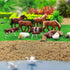 Farm Animals Figure Set,AN8706 36PCS 1:87 Well Painted Farm Animals Cows Horses Figures for HO Scale Model Train Scenery Layout Miniature Landscap...