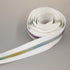 Leekayer #5 Metallic Nylon Coil Zippers by The Yard Colorful Teeth Zipper Bulk 10 Yards White Tape with 25pcs Silver Sliders for DIY Sewing Tailor...