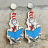 Teacher Student Dangle Earrings Acrylic Cute Crayons Rainbow book Earrings for Women Girls Back to School Gradution Reading Events Jewelry for Tea...