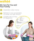 wahoo 3 Pairs Skin-Friendly Cleaning Gloves, Reusable Dish Washing Gloves with Flocked Cotton Liner, Dishwashing, Kitchen, Mauve Mist, Small...