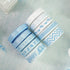 HUIHUANG Baby Blue Ribbon for Baby Shower Its A Boy Blue Ribbon Assorted Foot Print Elephant Satin Ribbon for Gift Wrapping Crafts Diaper Cake Bab...
