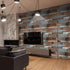 Faux Wood Look Textured Wallpaper(17.71" × 9.84ft), Shiplap Peel and Stick Vinyl Wallpaper, Self Adhesive Waterproof Contact Wall Paper...