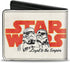 Buckle-Down Men's Wallet, Bifold, Star Wars Stormtroopers Pose Loyal to The Empire Ivory, Vegan Leather, 4.0" x 3.5"...
