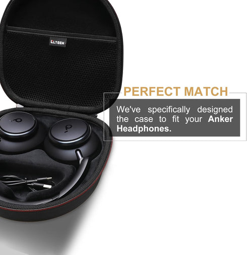 LTGEM Hard Case for Anker Soundcore Space Q45 / Q35 Adaptive Noise Cancelling Headphones - Protective Carrying Storage Bag (Black)...