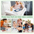 Baby Wipes Dispenser, Wipes Case Baby Wipe Holder Keeps Wipes Fresh, Non-Slip, Easy Open & Close (Blue)...
