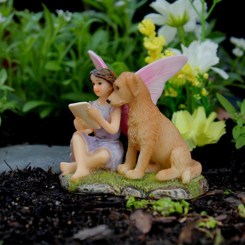 Fairy Garden Fairies - Fairy Garden Accessories for a Fairy Garden - Fairies for Fairy Garden, Sofia with Dog for Miniature Garden - 1 Item...