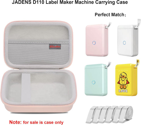 Carrying Case for NIIMBOT D110/ JADENS D110 Label Maker Machine, Portable Bluetooth Wireless Label Printer Travel Bag, Small Mini Thermal Sticker ...