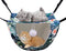 Cat Cage Hammock, Double Layer Soft Plush Hanging Pet bed, Suitable for Indoor Cats Kitten Ferret Hamster Rabbit or Small Animals, 2 Level Comfort...