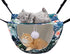 Cat Cage Hammock, Double Layer Soft Plush Hanging Pet bed, Suitable for Indoor Cats Kitten Ferret Hamster Rabbit or Small Animals, 2 Level Comfort...