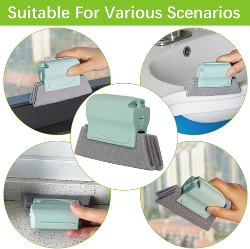 Trycooling Hand-held Groove Gap Cleaning Tools Door Window Track Kitchen Cleaning Brushes (4 Pcs)...