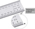 eBoot 2 Pack Stainless Steel Ruler Machinist Engineer Ruler, Rigid Metal Ruler with Inch Graduations 1/8, 1/16, 1/32, 1/64 Inch for Engineering, S...