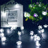 Solar Flower String Lights Outdoor Waterproof 50 LED Upgraded Flower Fairy Light for Garden Fence Patio Yard Christmas Tree Lawn Party (Cool White...