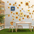 135 Pcs Sunflower Wall Sticker, Removable 3D Waterproof Decor for Kids, Mother's Day, Bathroom, Kitchen - Decorative Decals...