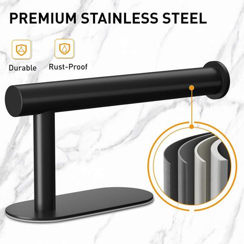 Toilet Paper Holder, Rustproof Adhesive Toilet Paper Holder, Stainless Steel Toilet Roll Holder Self Adhesive, No Drilling Toilet Paper Roll Holde...