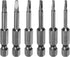 6pcs TA1.8-TA3 Triangle Screwdriver Bit 1/4" Hex Shank 2" Length Magnetic Tri-angle Screw Driver Power Tool...