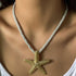 Dcfywl731 Starfish Necklace Seashell Necklace for Women Gold Beach Charm Necklace Trendy Layered Shell Conch Necklace Summer Surfer Neclace Beach ...