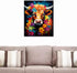 Tucocoo Alpine Cattle Paint by Numbers Kits 16x20 inch Canvas DIY Oil Painting for Adults with Brushes and Acrylic Pigment-Abstract Flowers Cow An...
