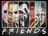 Halloween Cross Stitch Stamped Kits for Adults Beginners-Horror Embroidery Kits Friends Counted Cross Stitch Kits Patterns for Beginners 11 CT Dim...
