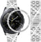 Dsytom Compatible with Samsung Galaxy Watch 42mm Band Women+ Bezel, 20mm Jewelry Watchband & Bezel Ring Cover Diamond Strap Bracelet for Galaxy Wa...