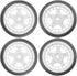 ShareGoo RC OD 2.55" Nylon 12mm Hex Wheels & Rubber Tires Set Compatible with Traxxas Tamiya Sakura HSP Redcat 1/10 RC On-Road Touring Drift Car (...