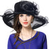 Kentucky Church Derby Hat Wide Brim Flounce Cocktail Tea Party Bridal Dress Hats...