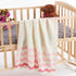 Baby Blanket Knitted Pink Chevron Soft Toddler Nursery Crib Throw Blankets Receiving Swaddle Blanket Stroller Cover for Boys Girls,40x30 inch...